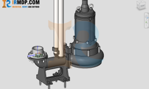 Family Revit - Bơm Chìm Tsurumi - 100B45.5