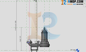 Family Revit - Bơm Chìm Tsurumi - 100B45.5