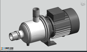 Family Revit - Bơm Trục Ngang Đa Tầng Cánh Ebara MATRIX 5-4T-0.9