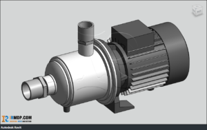 Family Revit - Bơm Trục Ngang Đa Tầng Cánh Ebara MATRIX 5-4T-0.9