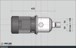 Family Revit - Bơm Trục Ngang Đa Tầng Cánh Ebara MATRIX 5-4T-0.9