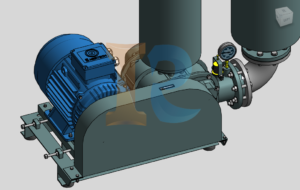 Family Revit-Máy Thổi Khí Tsurumi-RSR125