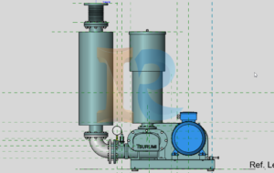Family Revit-Máy Thổi Khí Tsurumi-RSR125