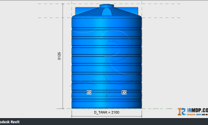 Family Revit - Bồn Nhựa 10000L Sơn Hà Suka