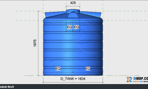 Family Revit - Bồn Nhựa Đứng 5000L Sơn Hà Suka