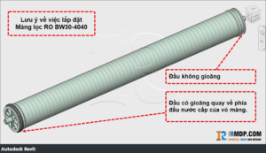 Family Revit - Màng Lọc RO Dow Filmtec BW30–4040