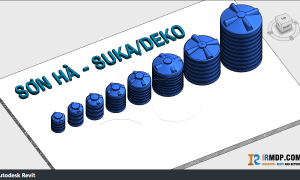 Family Revit - Bồn nhựa Sơn Hà Suka,Deko Đứng