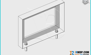 Family Revit – Đỡ ống khung U – Chân thép V - Loại 1_ 1 tầng ống