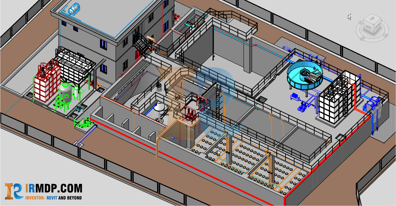 Dự Án Revit - Hệ Thống Xử Lý Nước Thải Chăn Nuôi 1200M3/Ngày.Đêm
