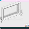 Family Revit – Đỡ ống khung U – Chân thép V - 1 Tầng