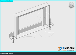 Family Revit – Đỡ ống khung U – Chân thép V - 1 Tầng