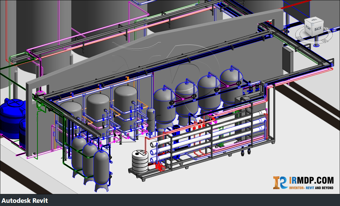 Revit - Hệ Thống Xử Lý Nước RO Nhà Máy Bia 300M3/Ngày.Đêm