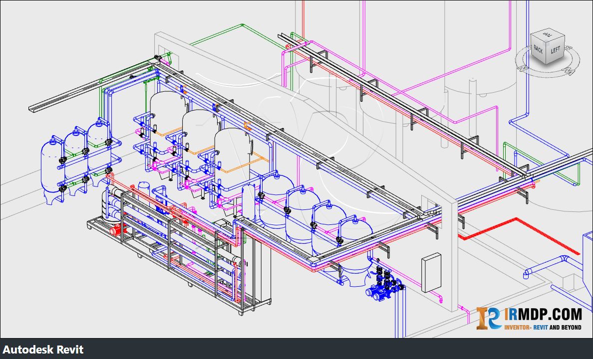 Revit - Hệ Thống Xử Lý Nước RO Nhà Máy Bia 300M3/Ngày.Đêm
