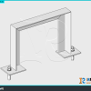 Family Revit-Support Đỡ ống khung U – Chân Bản Mã