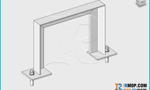 Family Revit-Support Đỡ ống khung U – Chân Bản Mã