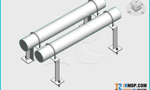 Family Revit-Support Đỡ ống khung U – Chân Bản Mã