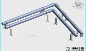 Family Revit-Support Đỡ ống khung U – Chân Bản Mã